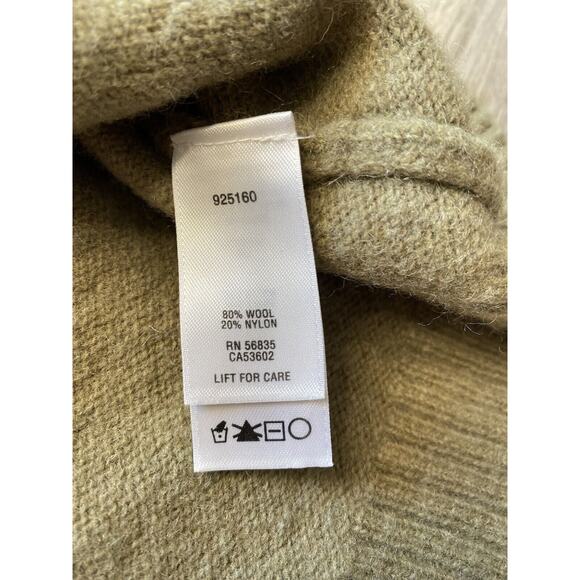 Cabelas Cardigan Sweater Womens XL Snap Button Brown Knit Long Sleeve Wool Nylon - Picture 3 of 3